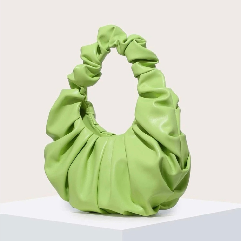 Minimalist Rouched Top Handle Bag (New) - image 3